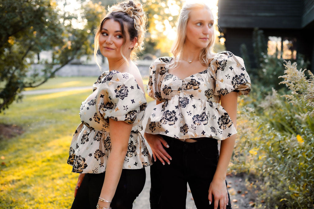 Dinner Party Puff Sleeve Top