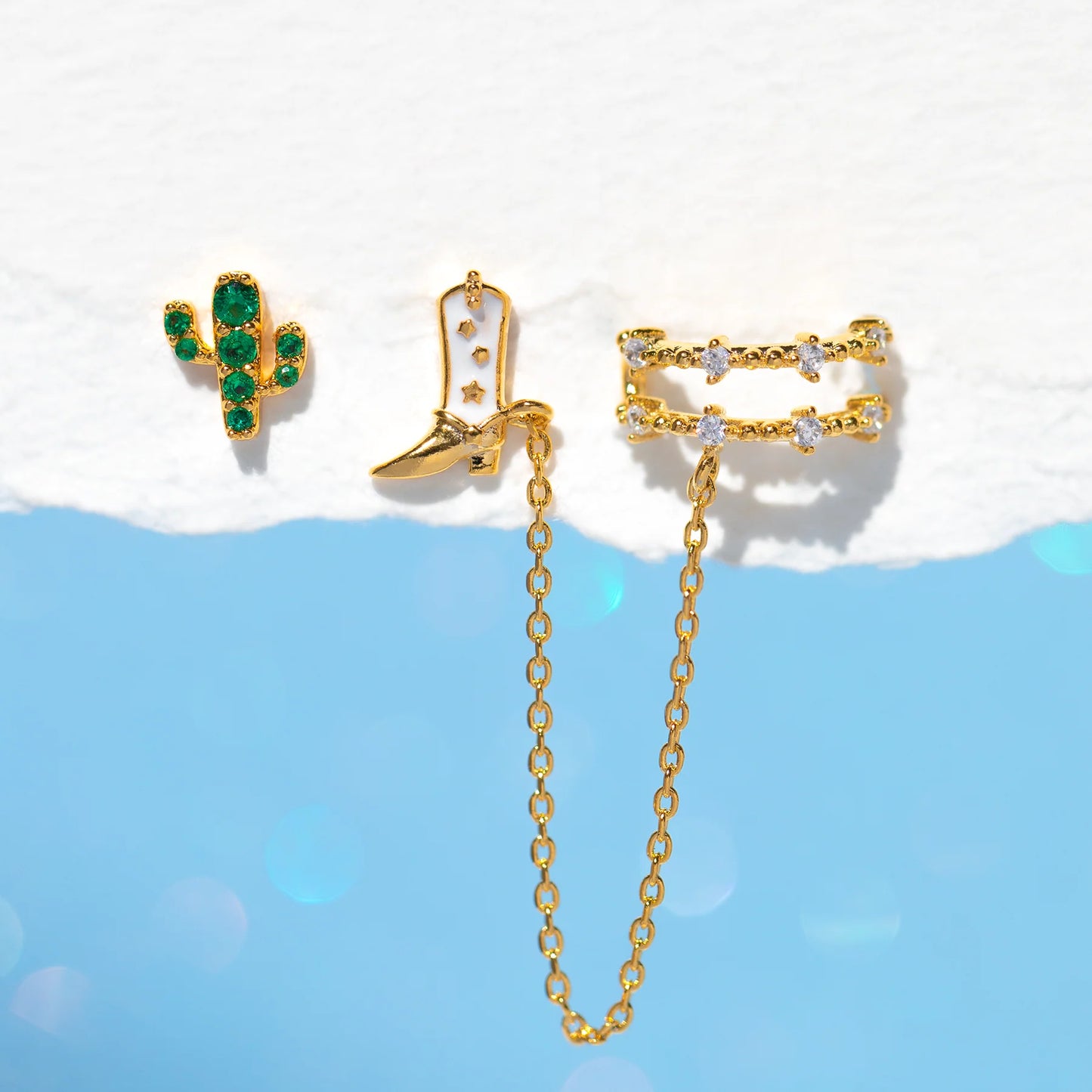 Yee Haw Studs & Ear Cuff Set