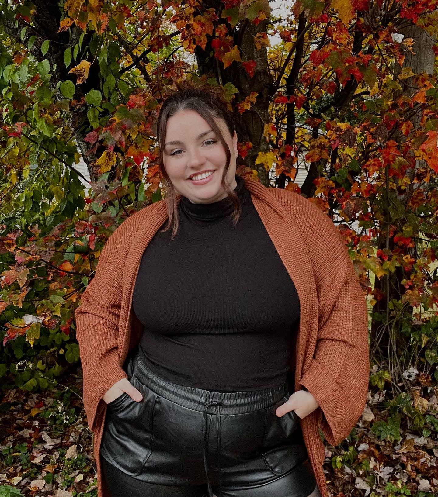 Cinnamon Spice Wrap Cardigan