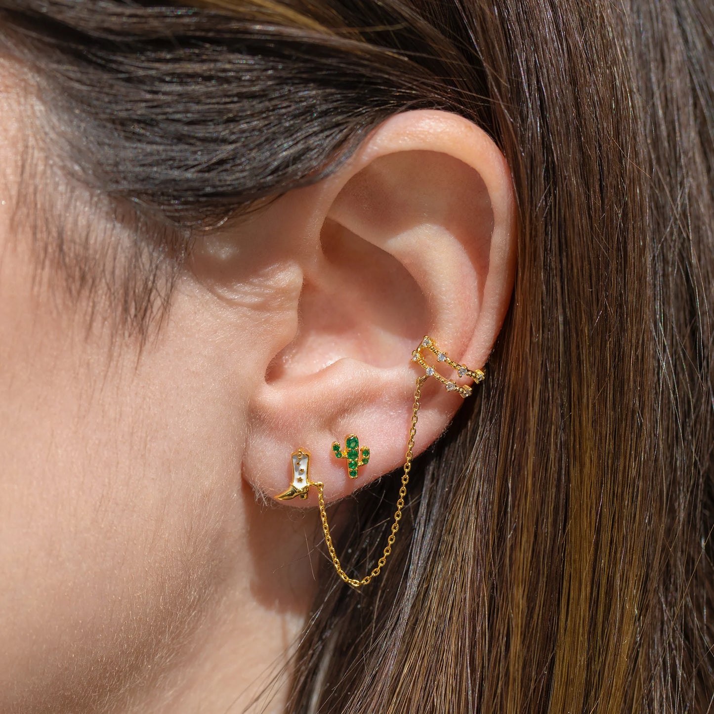 Yee Haw Studs & Ear Cuff Set