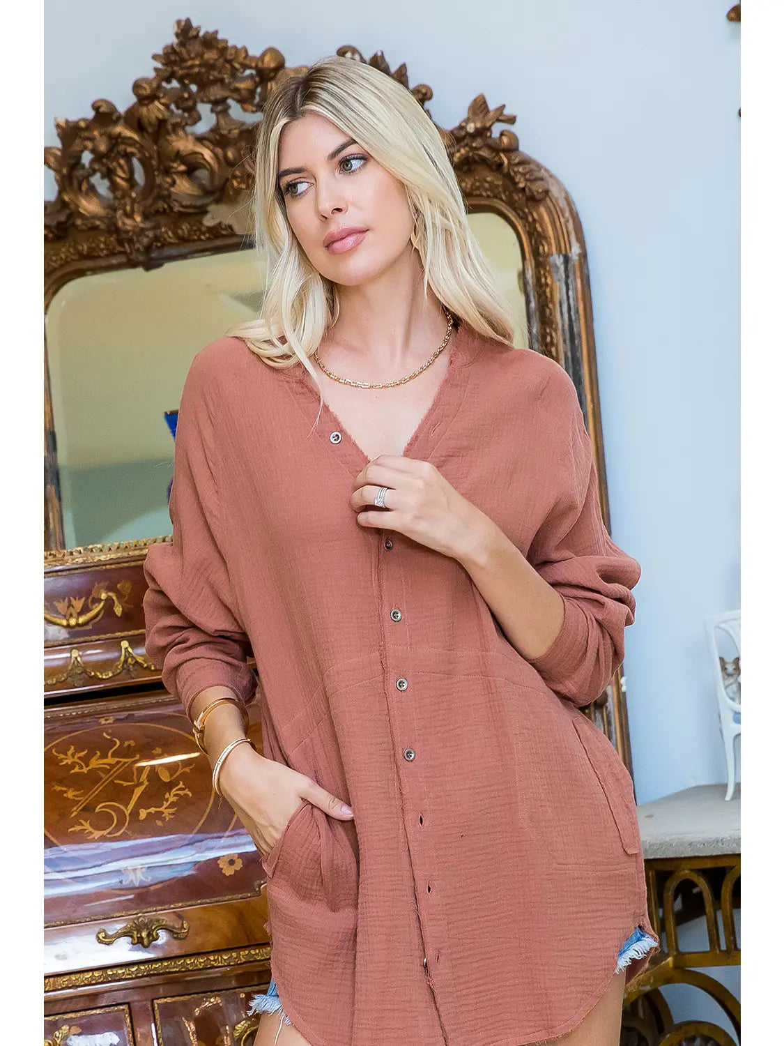 Fireside Linen Top