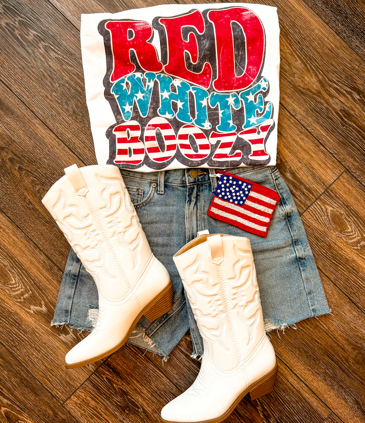 Red, White, Boozy Tee