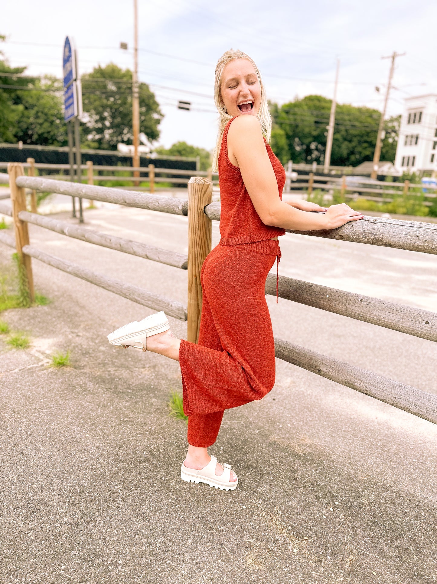 A Little Rusty Knit Pant