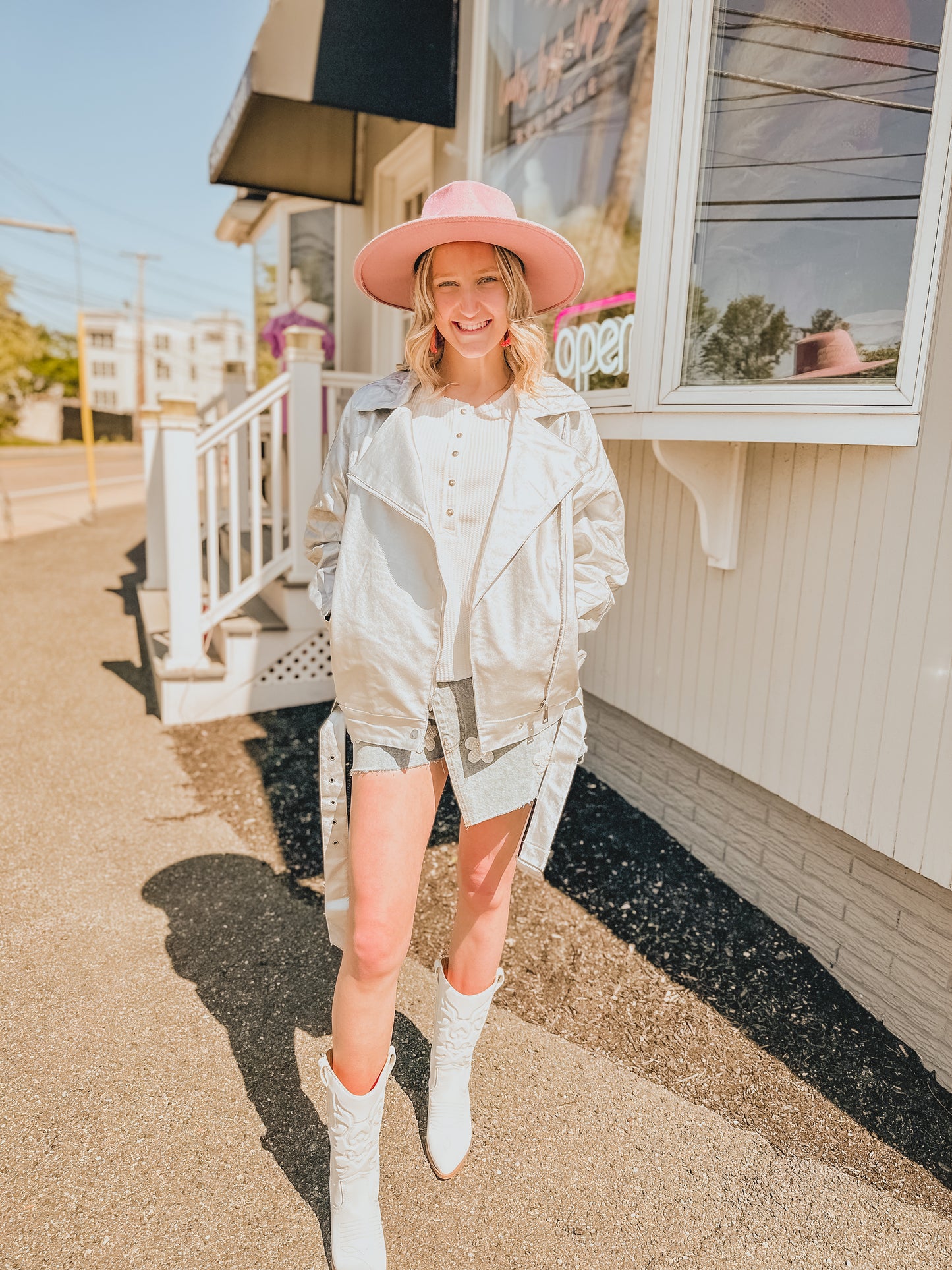 Metallic Moment Moto Jacket