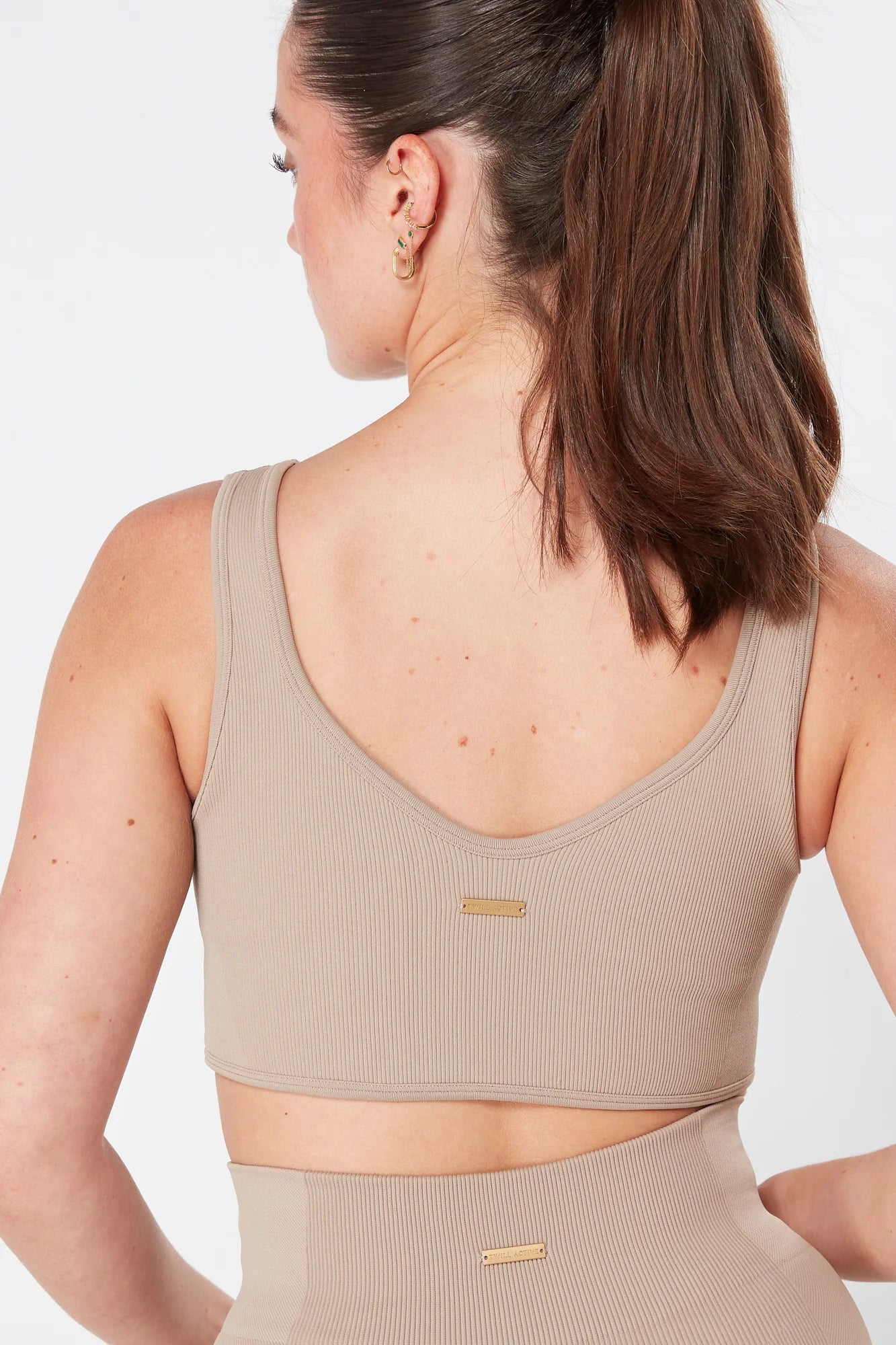 Leg Day Sports Bra in Mocha