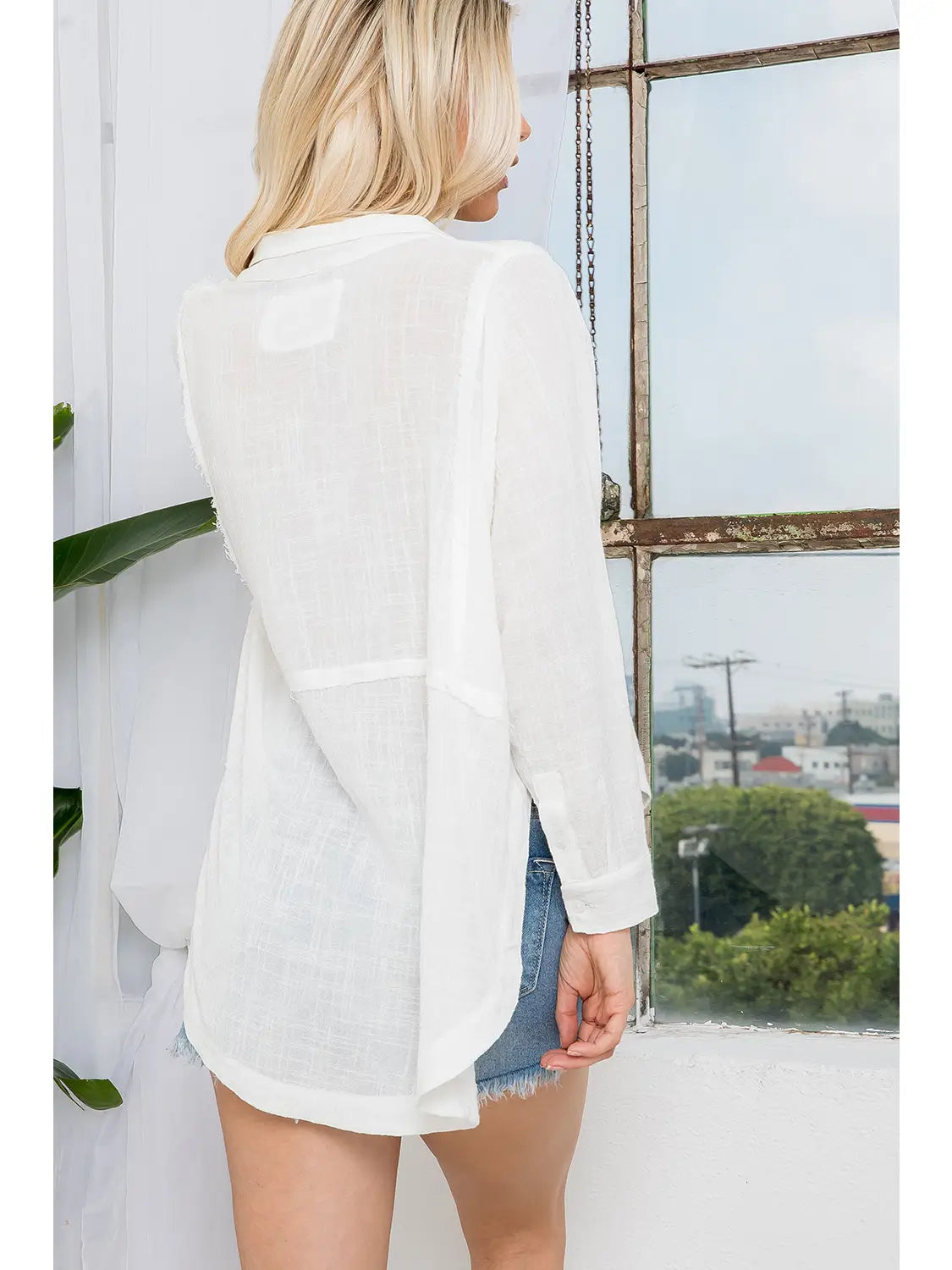 By the Water Linen Top