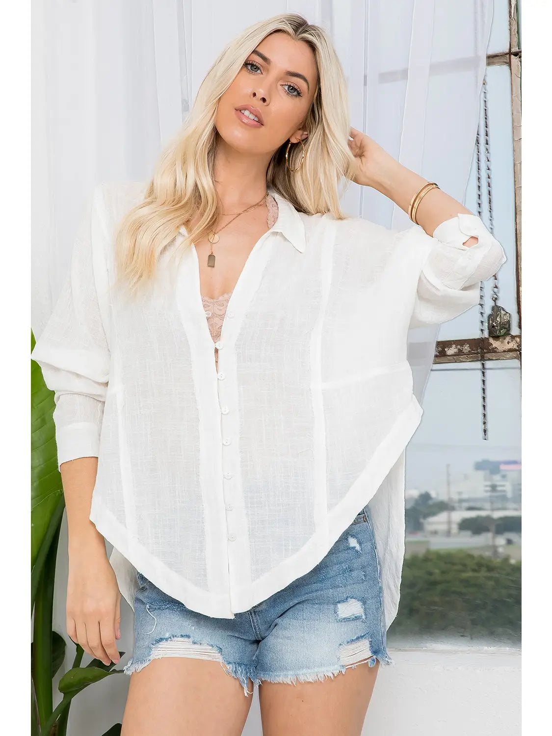 By the Water Linen Top