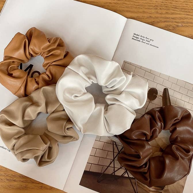 Love It Leather Scrunchies