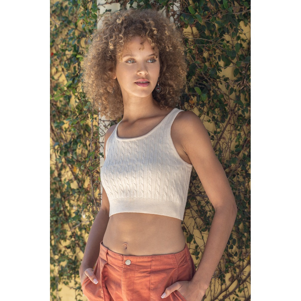 Cuddlin' Cable Knit Tank