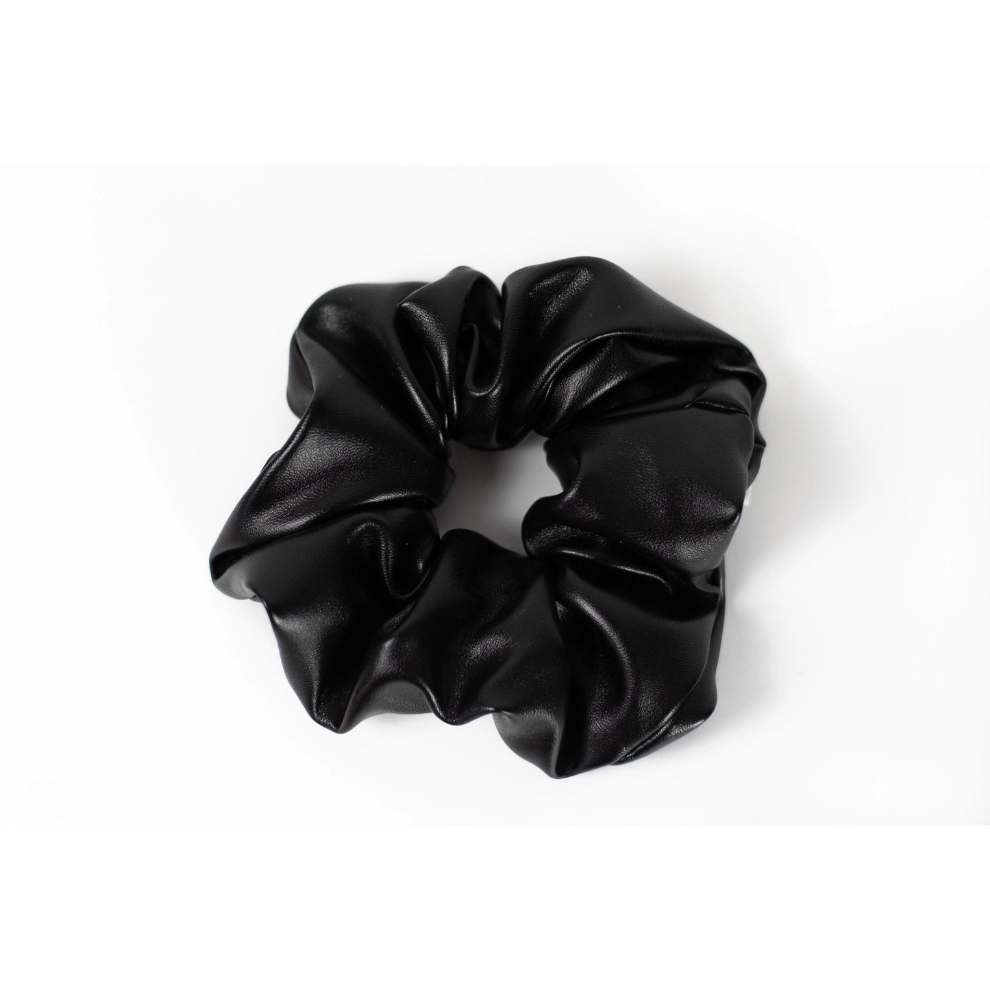 Vegan Leather Scrunchie