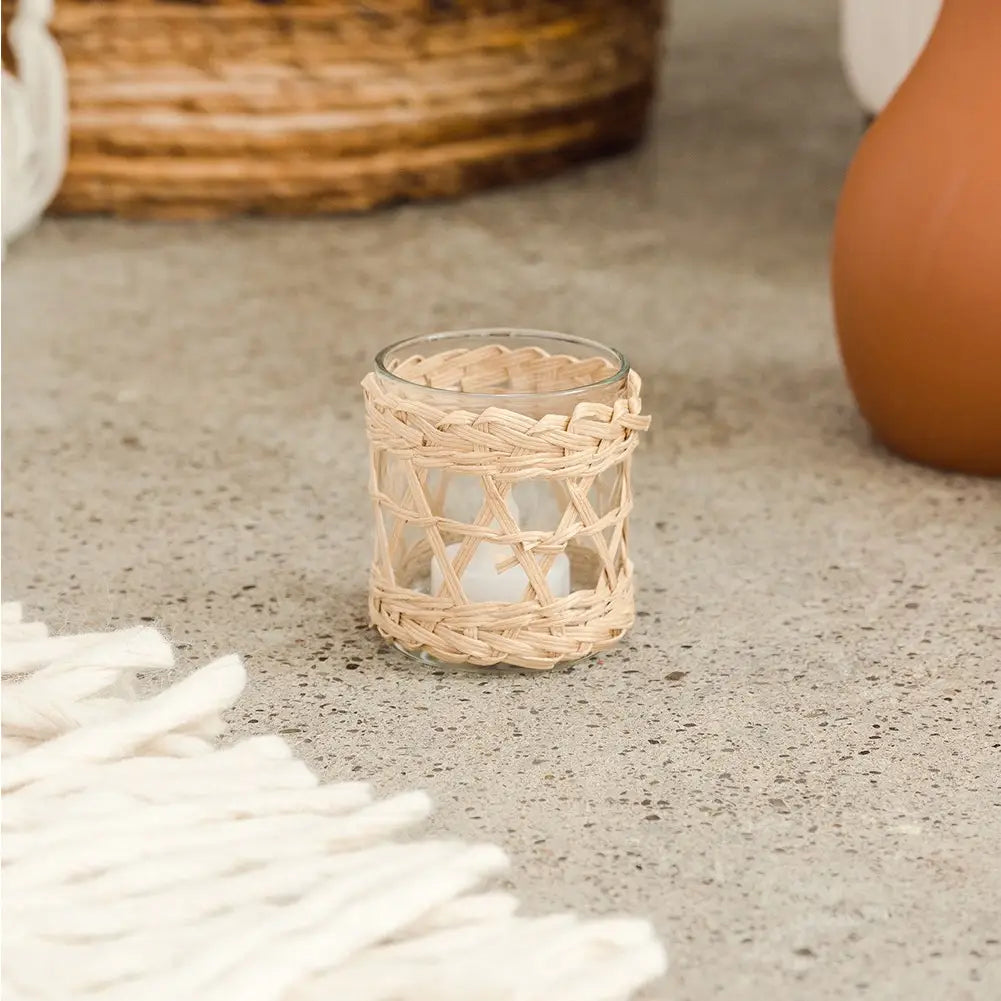 Woven Candle Holders (Set of 2)