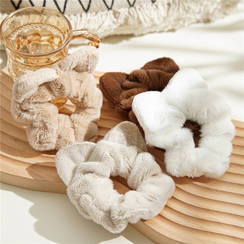 Fuzzy Fur Cat Scrunchies