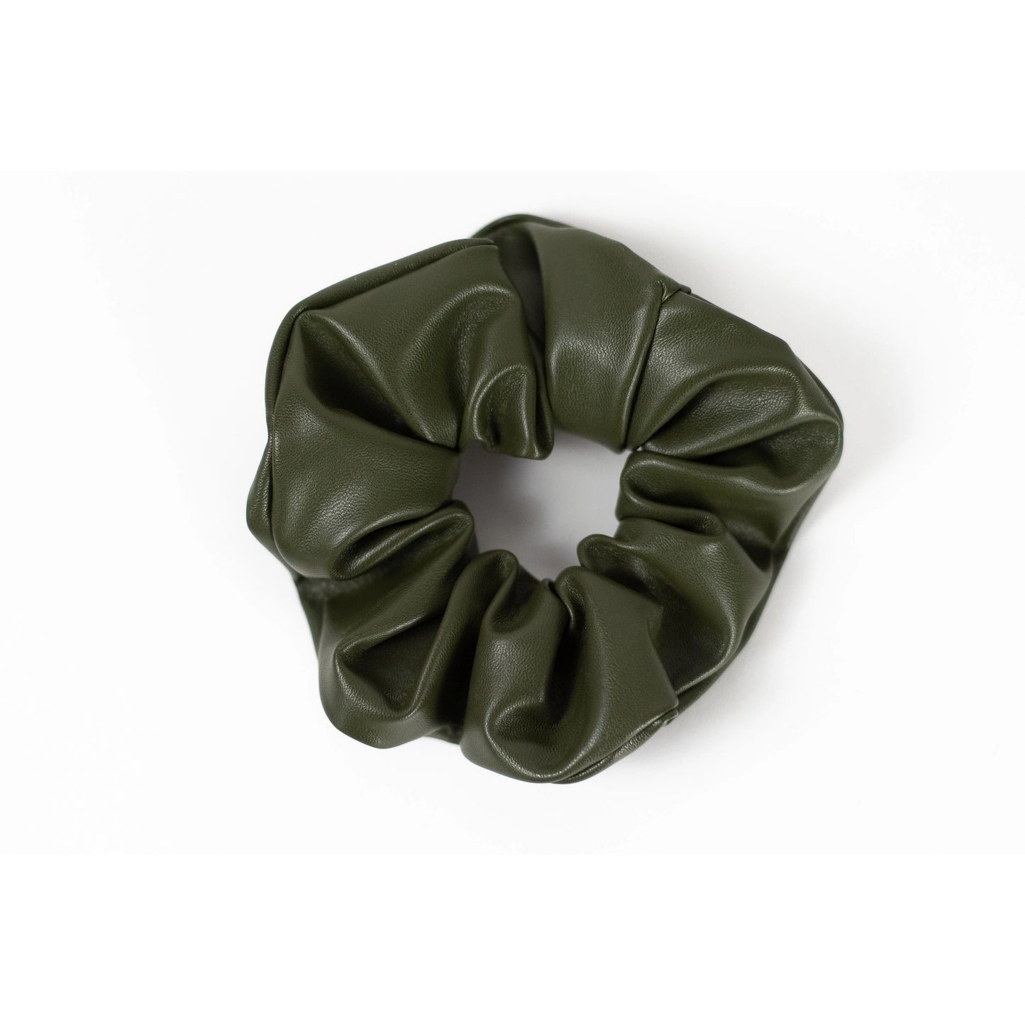 Vegan Leather Scrunchie