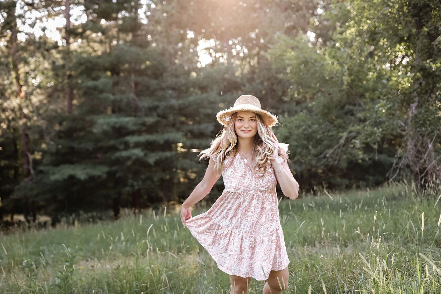 Pink Swirl Dress