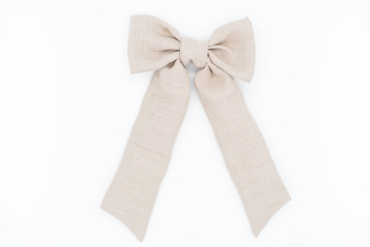 Linen Hair Bow