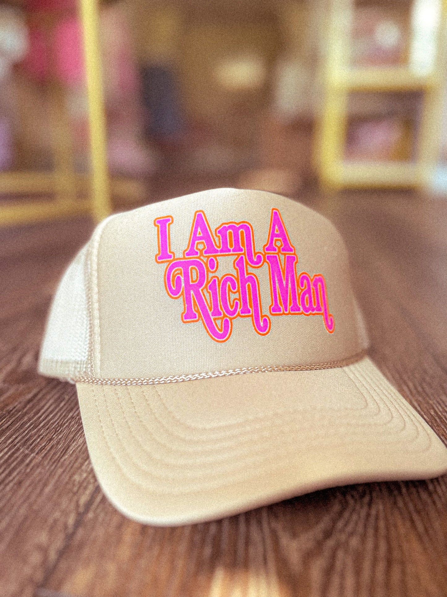 Mom, I Am A Rich Man Trucker Hat