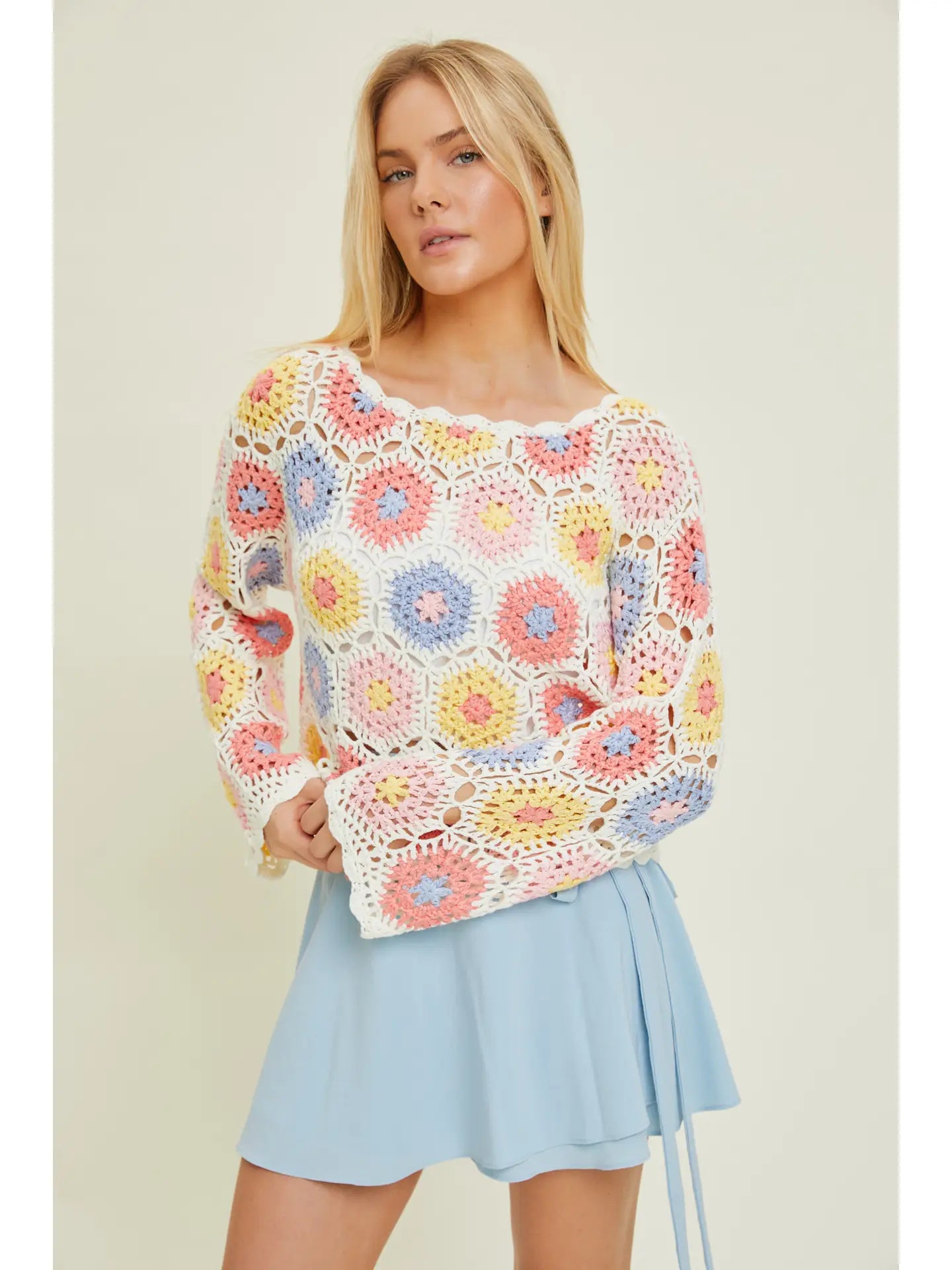 In Bloom Crochet Sweater