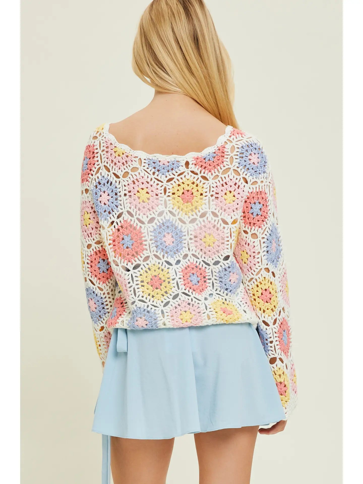 In Bloom Crochet Sweater