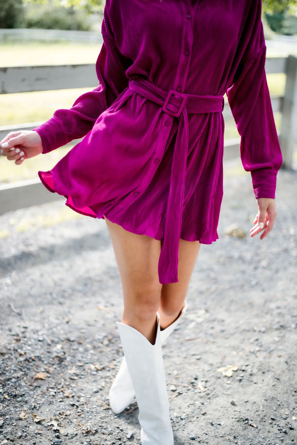 Make Way Magenta Dress