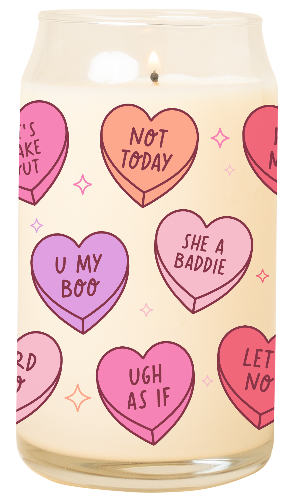 Candy Hearts Candle