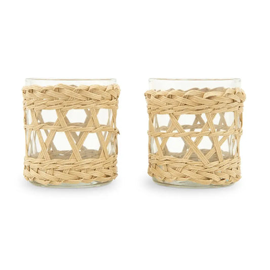 Woven Candle Holders (Set of 2)