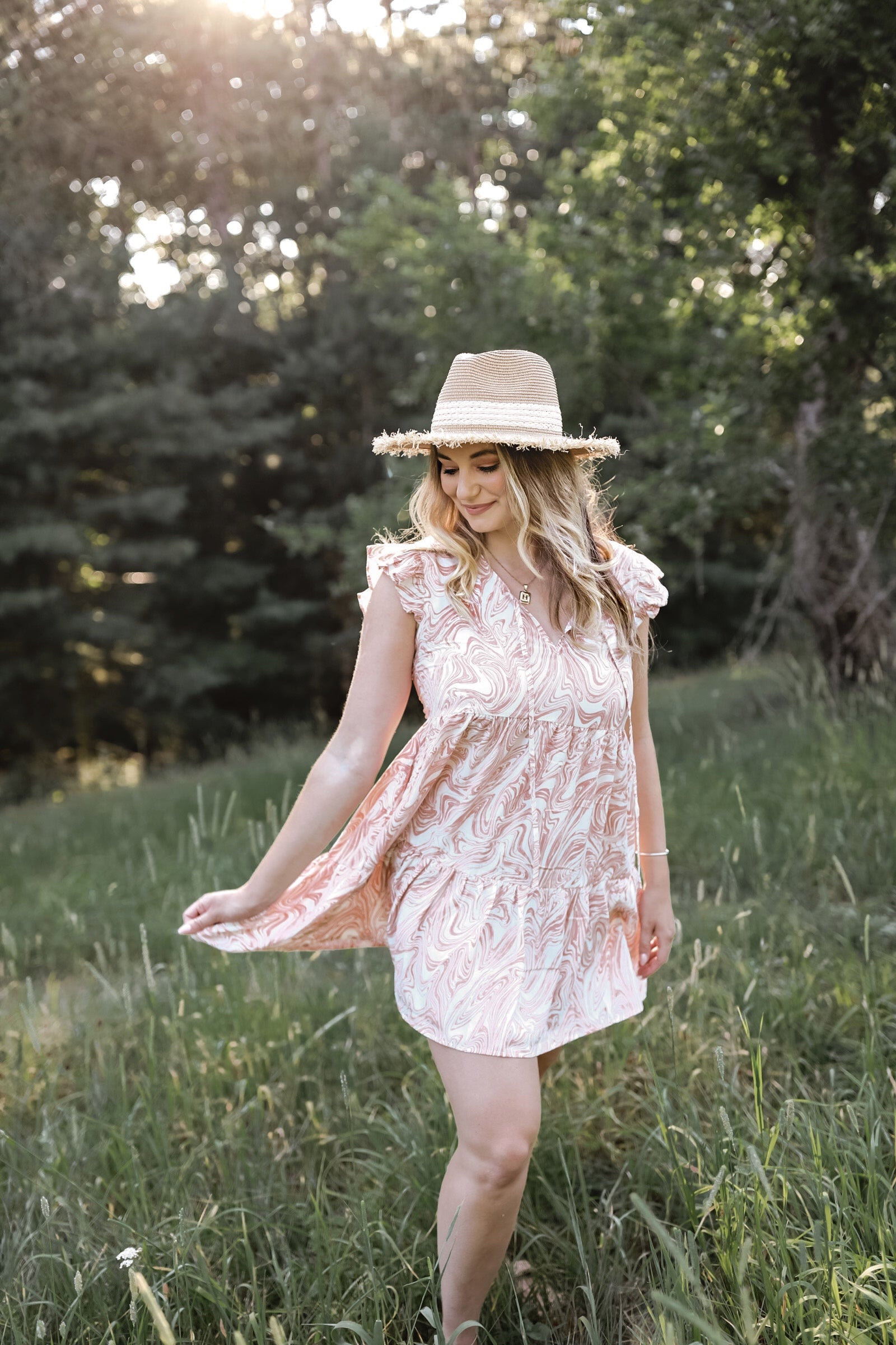 jungle mini dress spell Pink Swirl Dress – Looks By Lopez